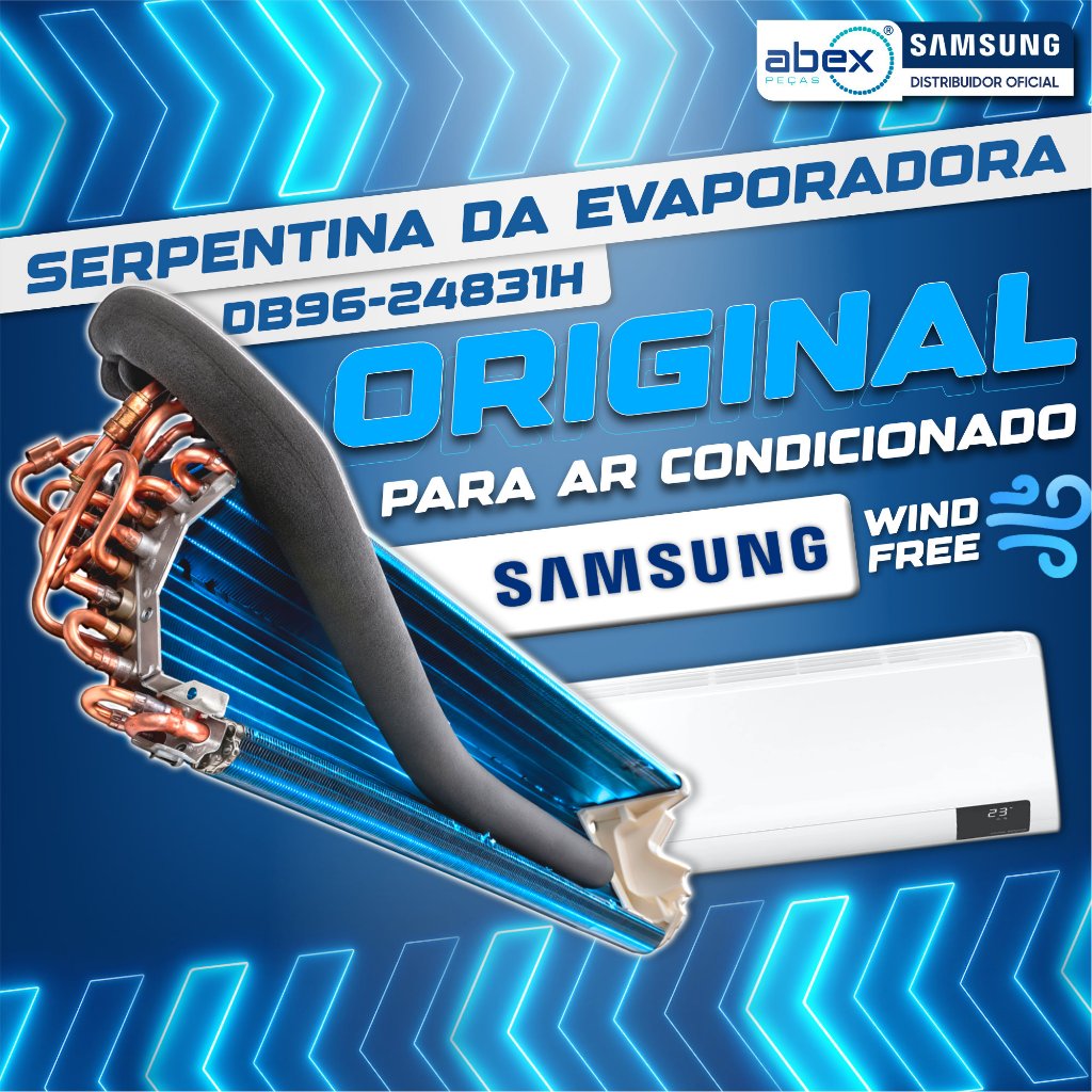 Serpentina Evaporadora Para Ar Condicionado Samsung Windfree AR09 AR12 DB96-2483