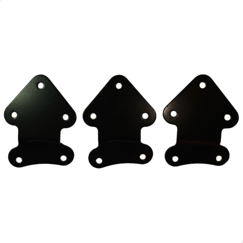 Kit 3 Garras Hélices Pás Ventilador Teto Tron Preto Todos Modelos Original Suportes Citrino Marbela