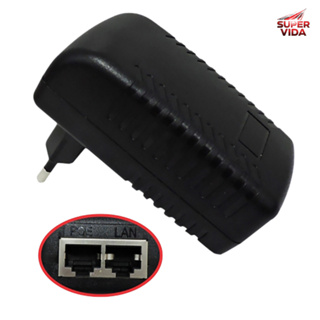 Fonte Poe Compacta para Câmeras IP e Acess Points-12V 1A,24V 1A, 48V 0.5A e 48V 1A em Oferta na Shopee