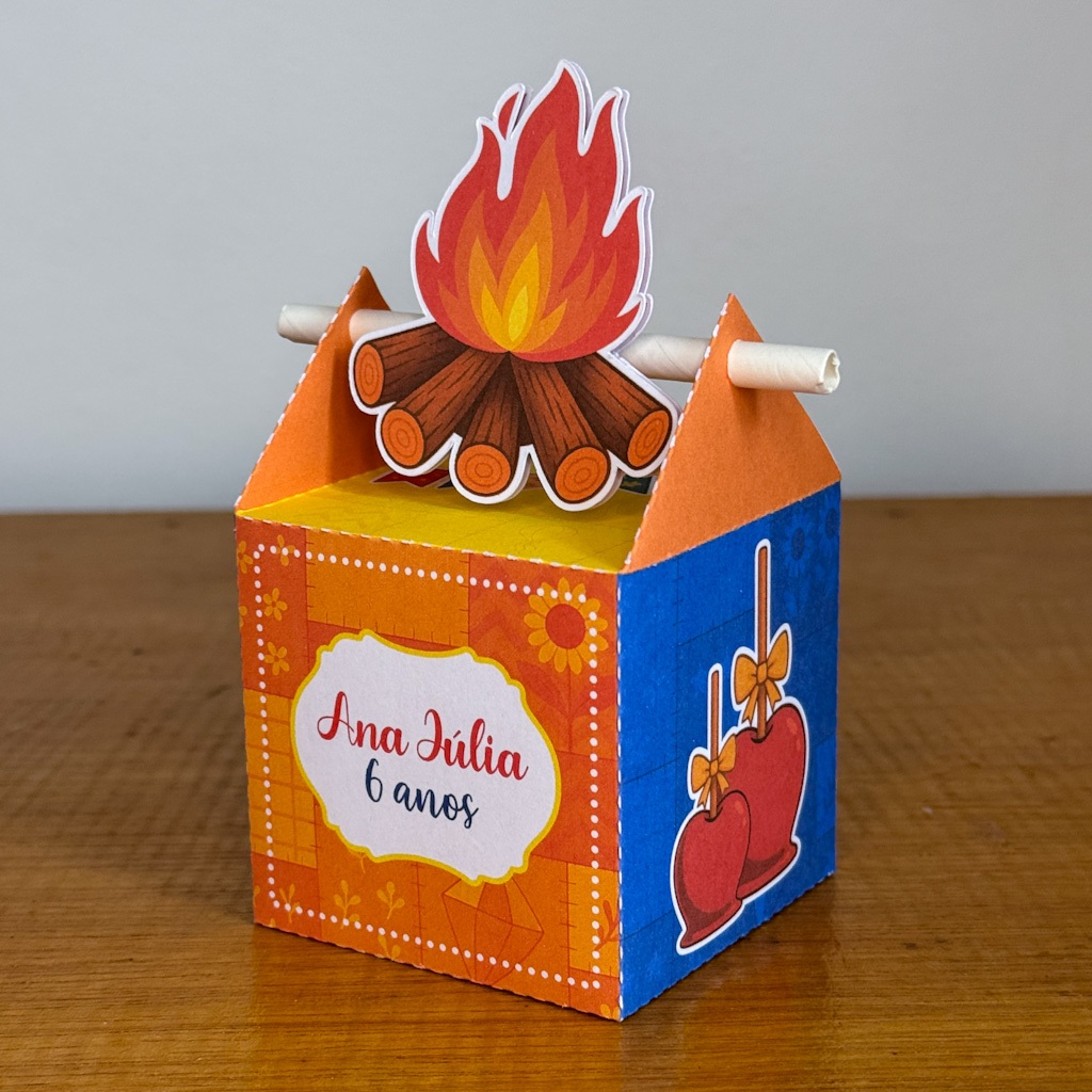 PEGUE E MONTE** Kit Personalizados FESTA JUNINA MENINA ** Caixinha Lembrancinha FestA Aniversário
