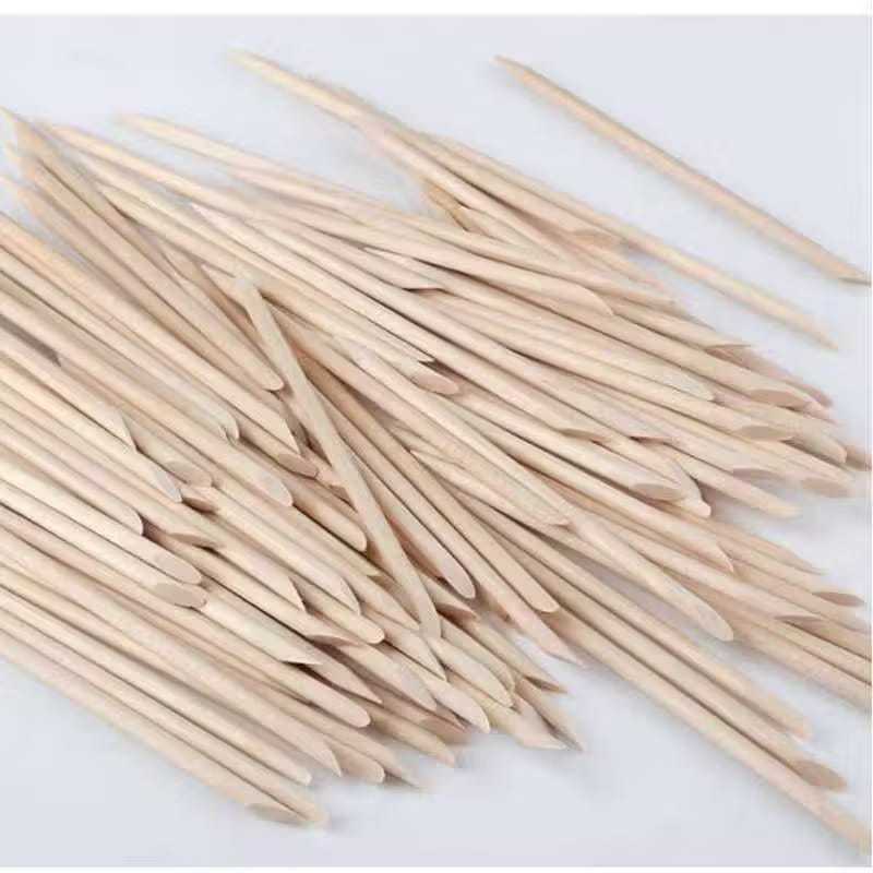 100 Palitos De Laranjeira P/ Unhas E Cutículas 100 Pçs Santa Clara Palito de unha Manicure Podólogo