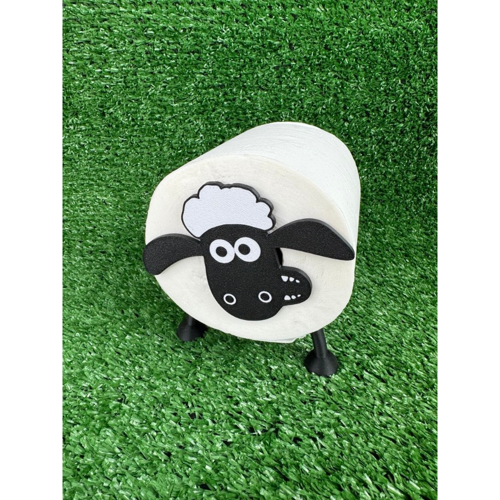 Suporte Papel Higiênico Universal Banheiro Shaun o Carneiro Decoração Ovelha Porta Ovelhinha Lavabo Pia Lavatório