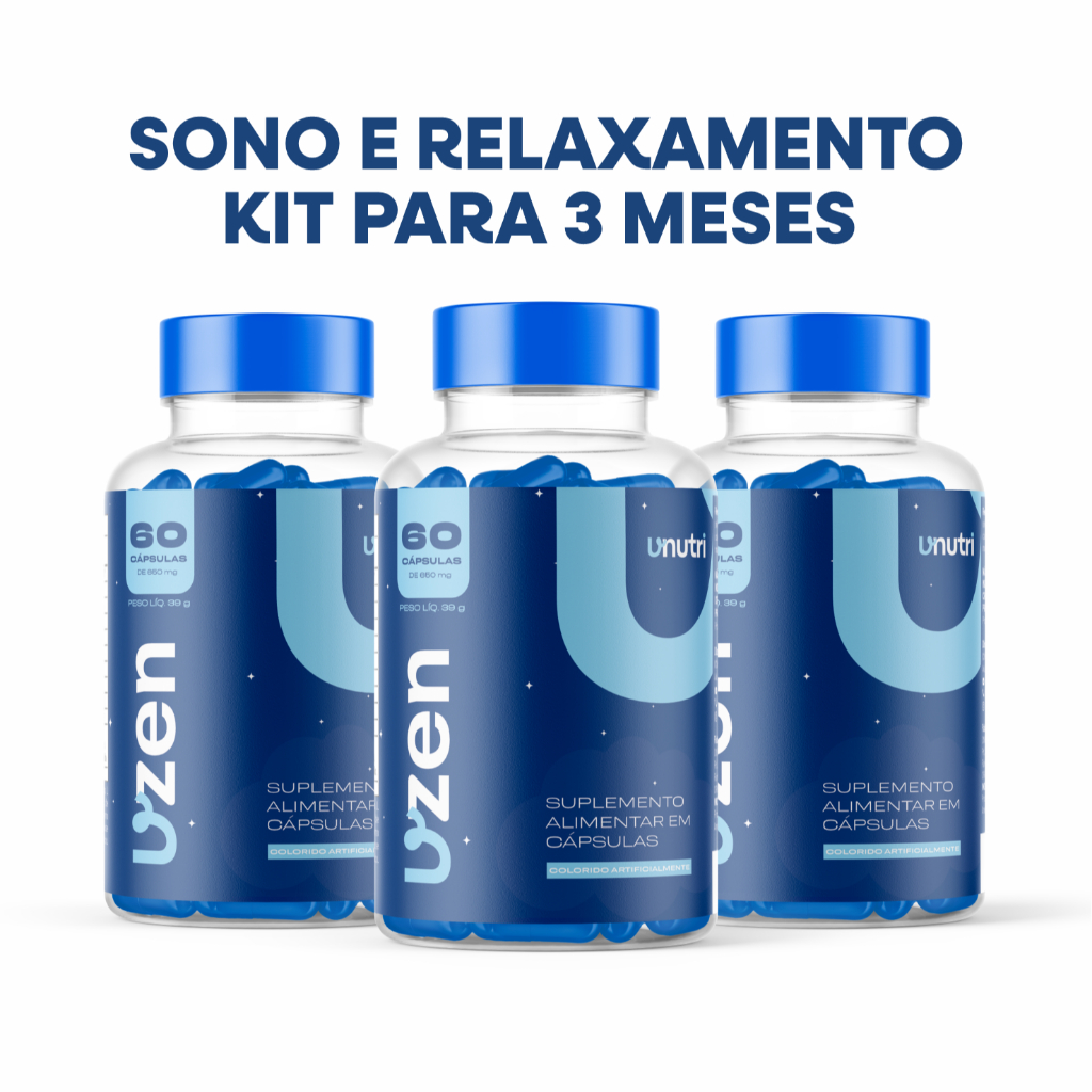 Kit 90 Dias Vzen Calmante Natural - Fórmula Completa 9 Ativos - Triptofano Magnésio Melatonina em Oferta na Shopee
