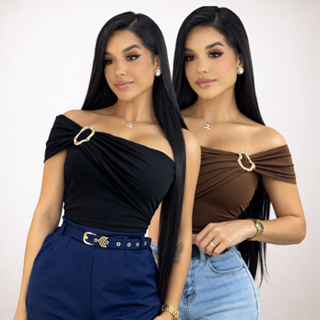 Kit 2 Body Feminino Ombro Só Mula Manca com Fivela Poliamida Suplex Look Elegante Orgânico bori body em Oferta na Shopee
