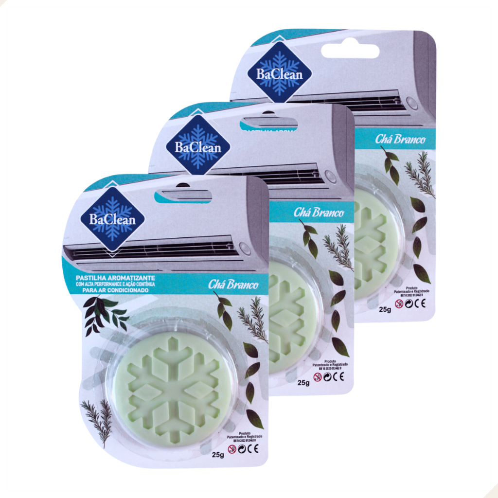 Kit 3 Pastilhas Aromatizantes Ambiente Para Ar Acondicionado