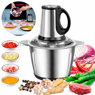Processador De Alimentos Inox Elétrico 1800w Moedor De Carne Aço Inox 127v~220v em Oferta na Shopee