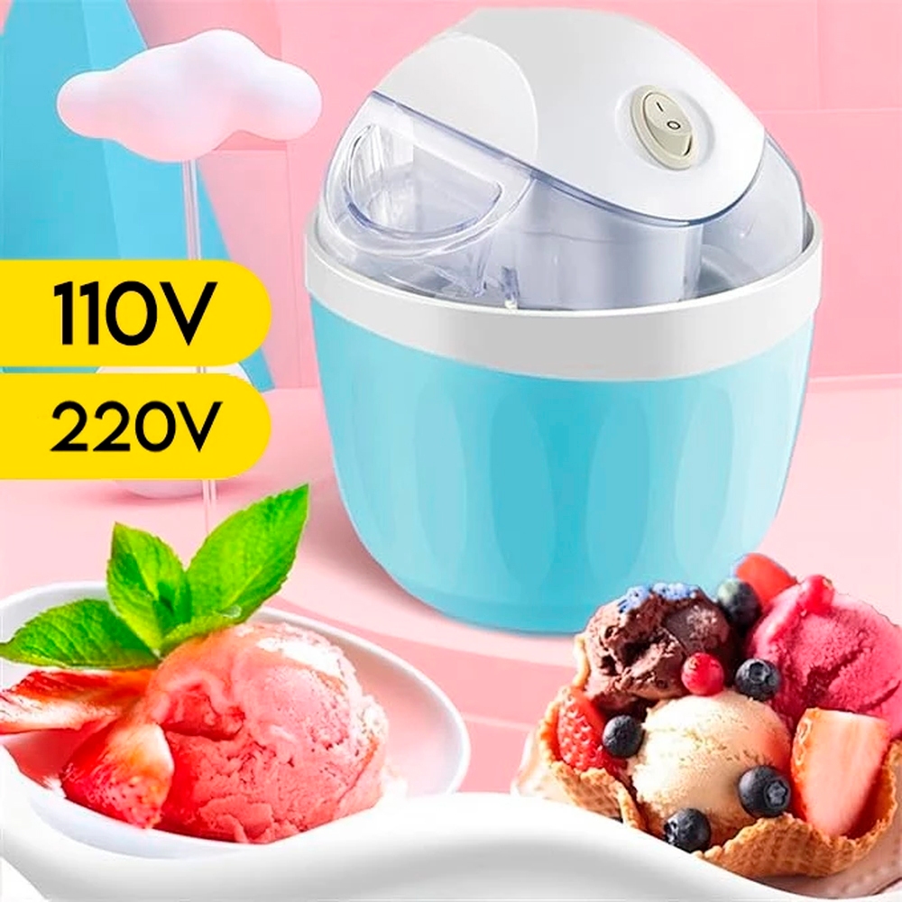 Máquina de Sorvete Iogurte Gelado Caseira 110v 220v Sobremesa 500ml Multiuso em Oferta na Shopee