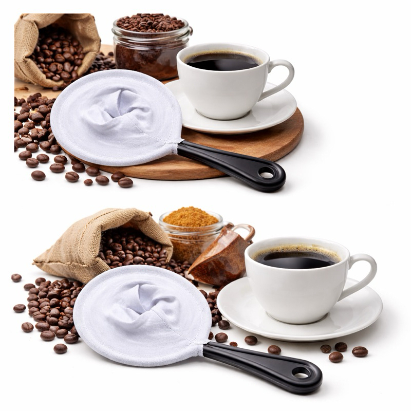 Detalhes do Coador De Café De Pano Kit com 5 Tamanho GRANDE Reutilizável PROMOÇÃO!!