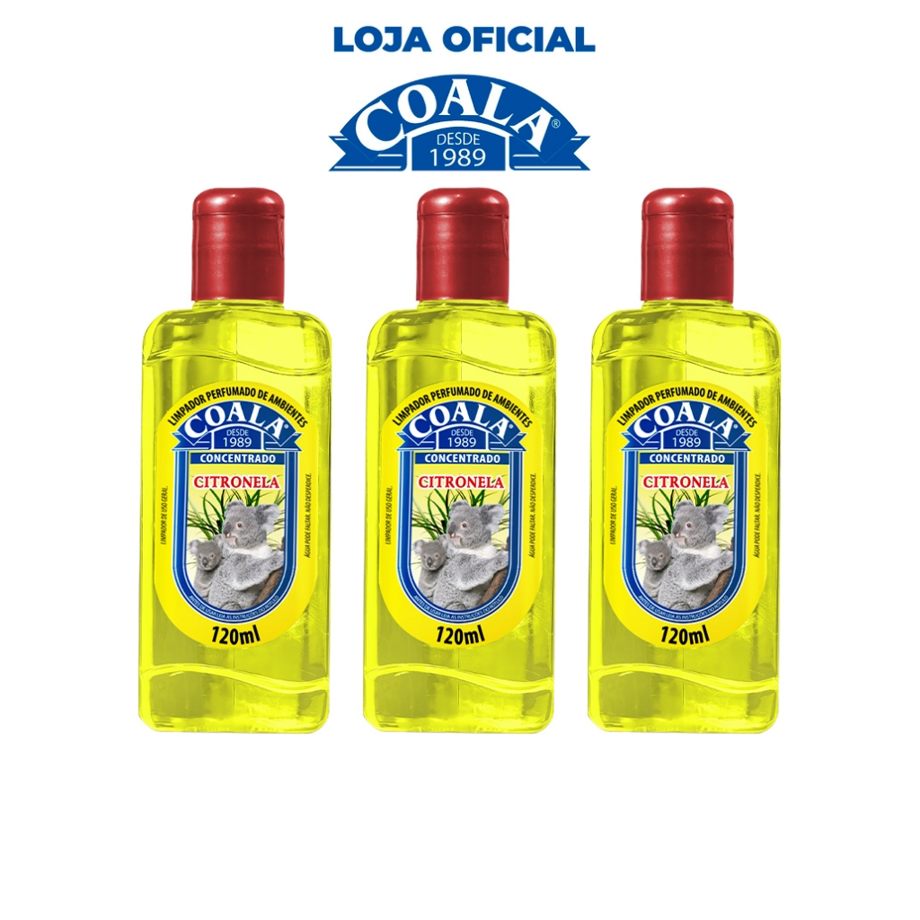 Combo 3 Limpadores Coala Citronela 120 ml