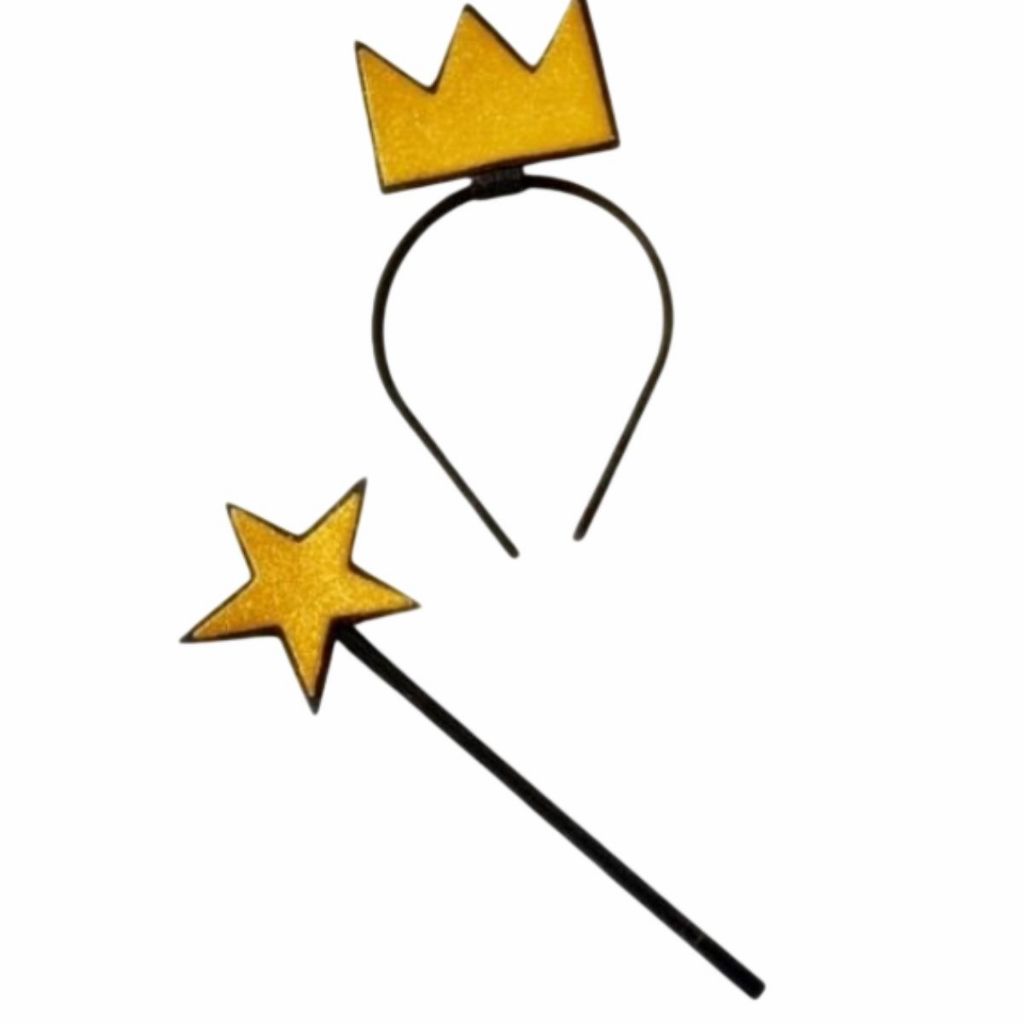 KIT PADRINHOS MAGICOS TIARA E VARINHA