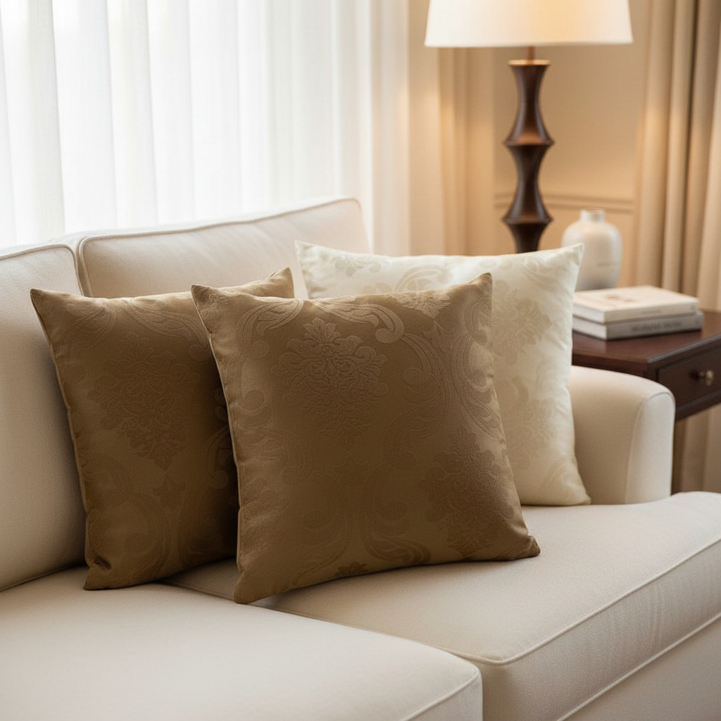 4 Capas de Almofadas 45cm x 45cm Tecido Jacquard em Ato Relevo Para Quarto Sala Sofá em Oferta na Shopee