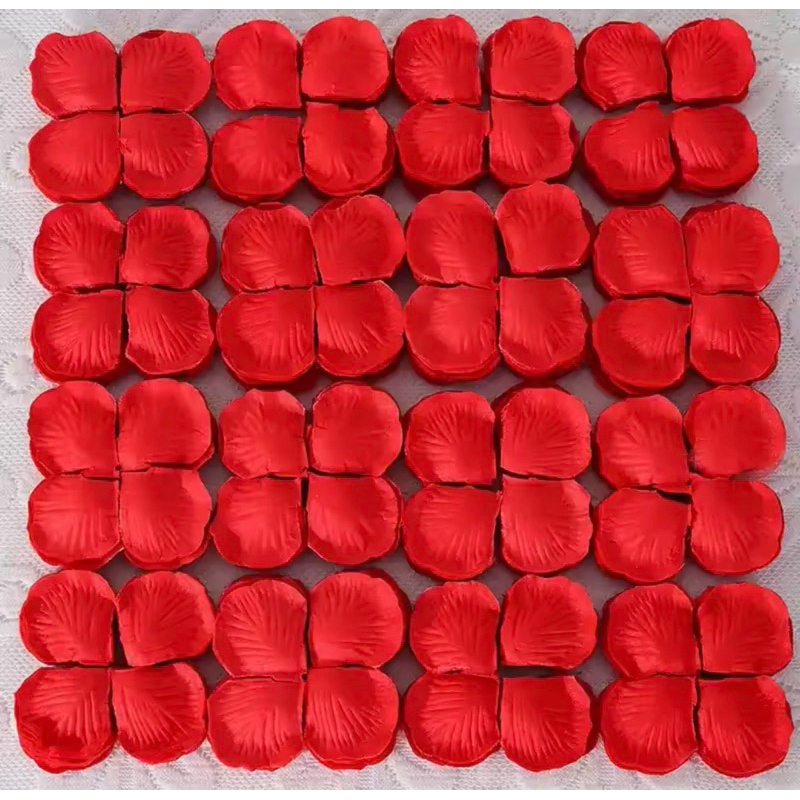 Pétalas de Rosas Artificiais Vermelhas Kit 50 a 1000 Unidades