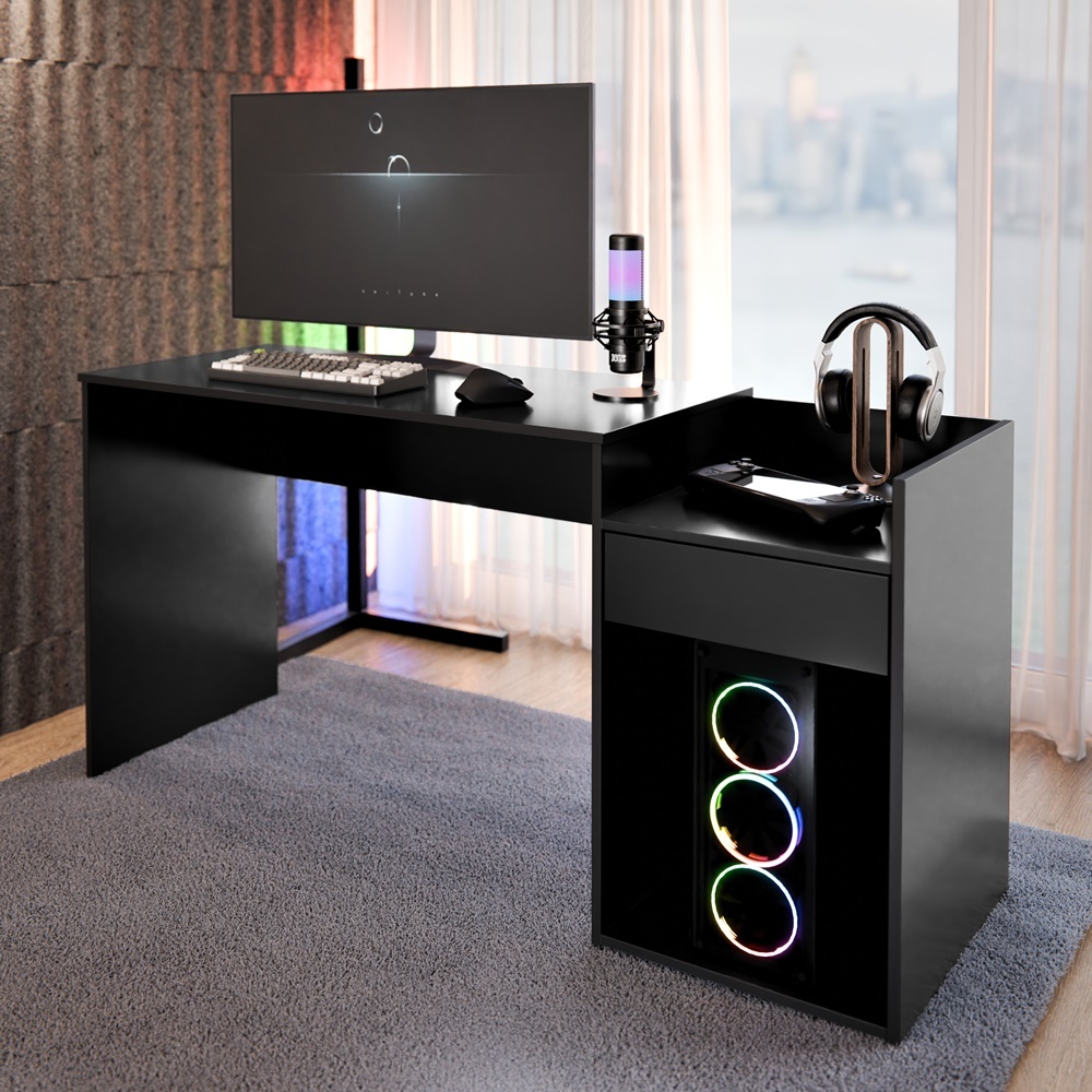 Mesa de Escritório Escrivaninha para Desenho e PC Gamer Eros
