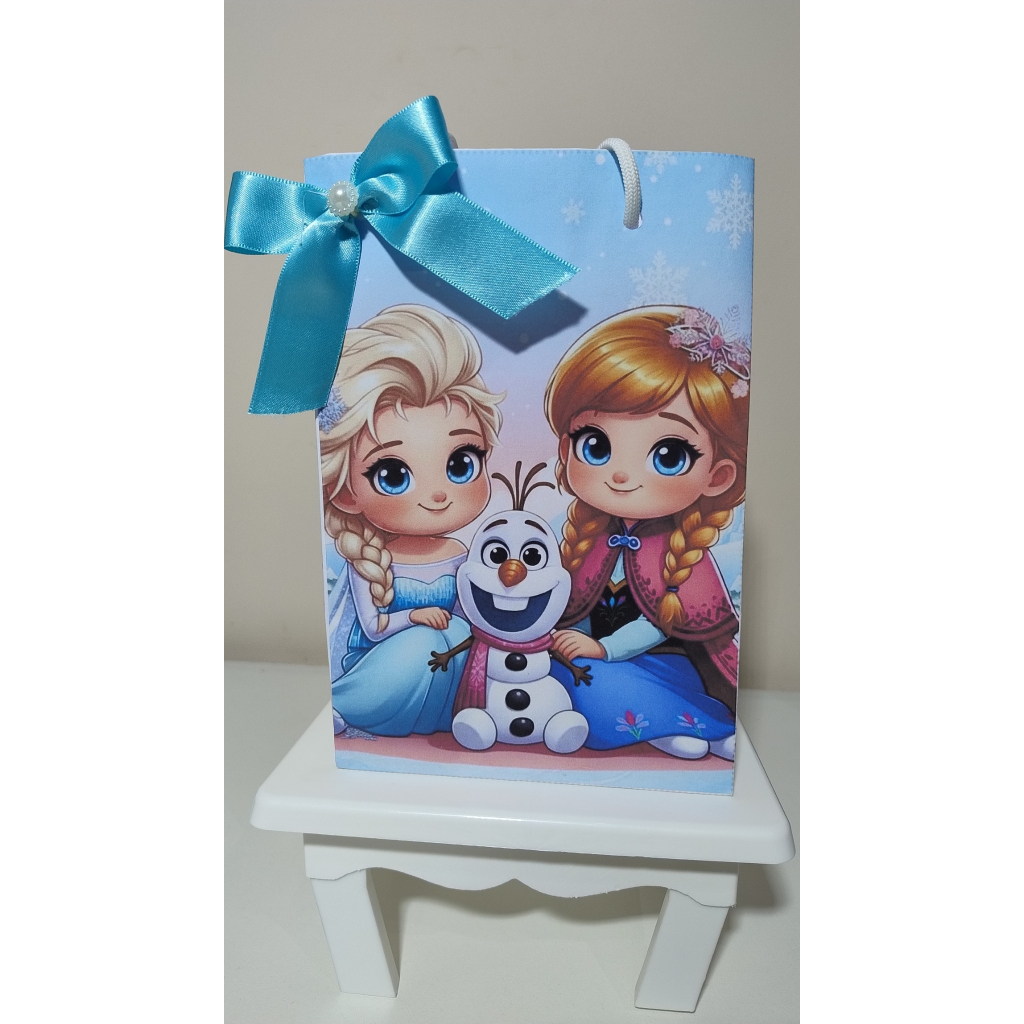 Sacolinhas FROZEN Personalizadas  - Sacolinha -Tema Frozen- Feminino- Lembrancinhas- Aniversário- Infantil- Mimos
