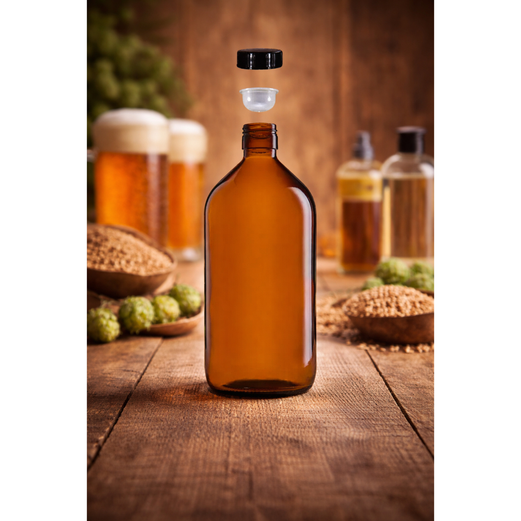 10 Growler (vazio)  de 1 Litro  Garrafa Vidro âmbar promoção