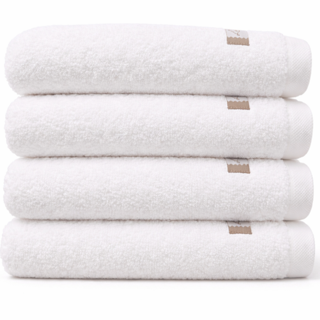 Kit 4 Toalha de Banho Branca Fio Egípcio Grande e Grossa Quefren Banhão 72x150 cm 100% Algodão Hotel Pousada Spa em Oferta na Shopee