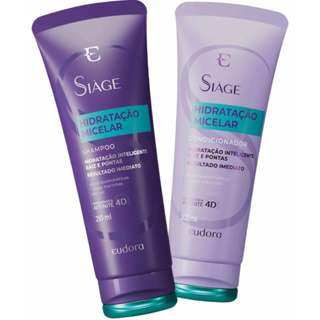 SIÁGE - Shampoo 250ml + Condicionador 200ml - hidratação micelar em Oferta na Shopee