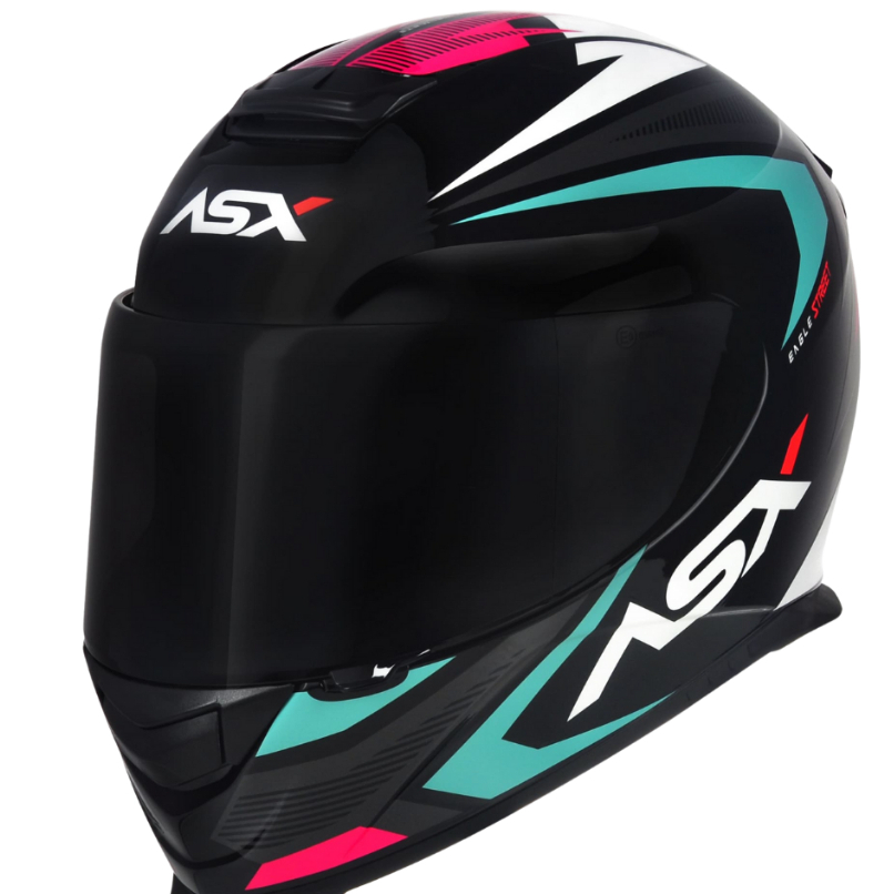 Capacete ASX Eagle Street Tiffany Rosa Feminino Fechado Integral Viseira Cristal Original Fechado em Oferta na Shopee