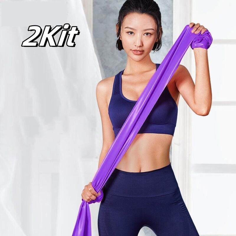2 Thera Band Faixa Elástica 1,5 Metro Para Exercícios Multifuncionais