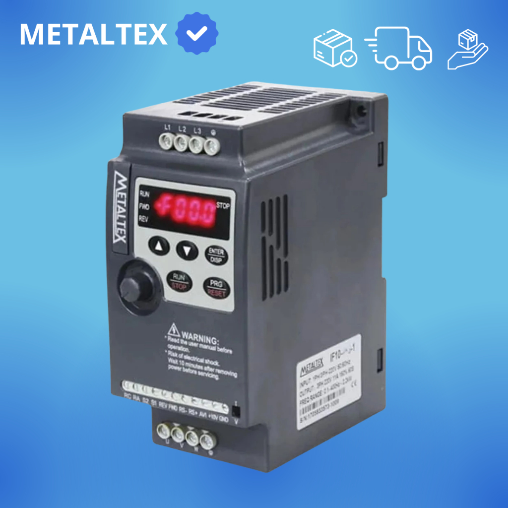 Inversor De Frequência Escalar 5cv 16a 3,7kw Alimentação Monofásica 220v Saída Trifásica 220vca If10-205-1 Metaltex