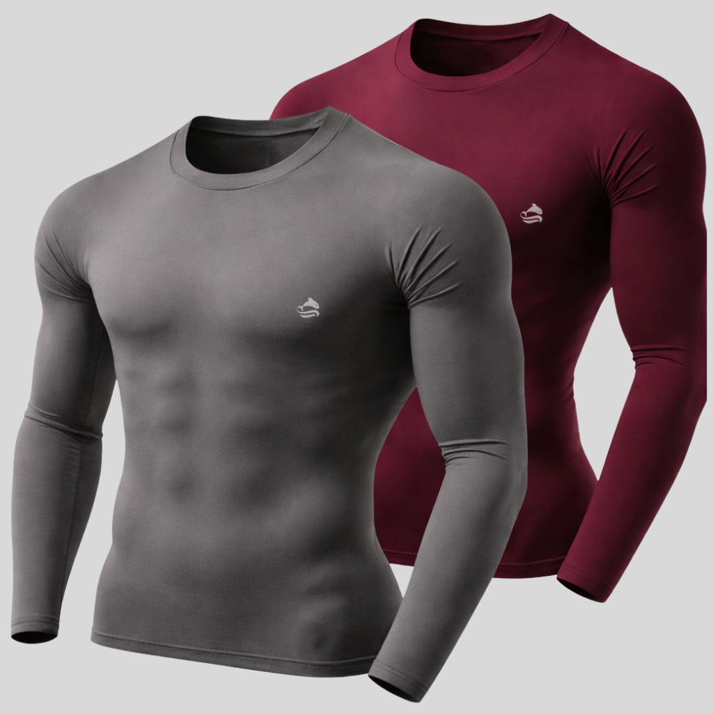 Kit com 2 Camisa Segunda Pele UV 50 Blusa Proteção Solar Térmica