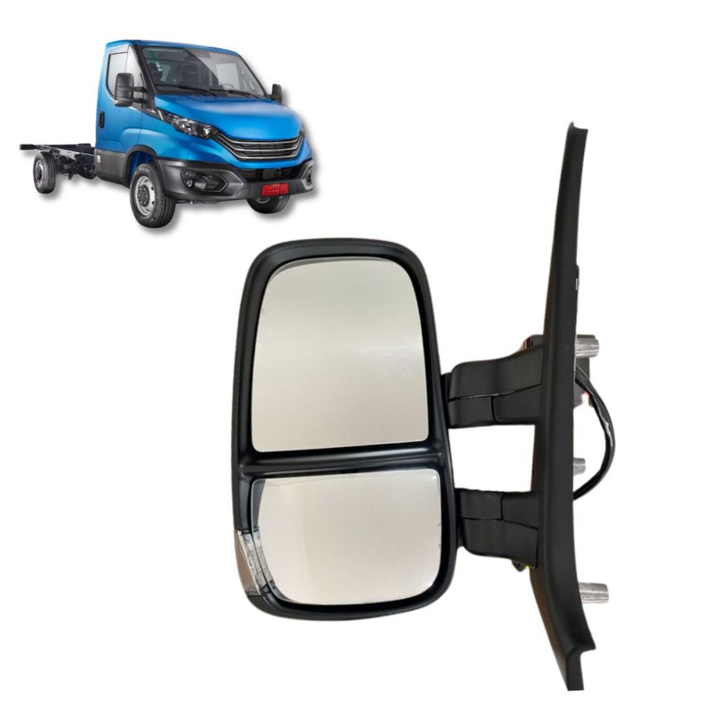 Retrovisor Completo Elétrico Com Desembaçador 24v Para Iveco Daily 08 a 18 Lado Esquerdo 5801367608 em Oferta na Shopee