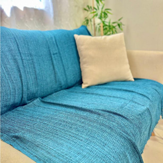 Manta Capa Para Sofá 120x210cm Algodão Decorativa Artesanal | Capa Para Sofá Decorativa | Promoção em Oferta na Shopee