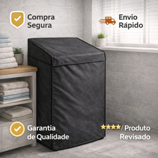 Capa Maquina de Lavar impermeavel Corino Forrada de TNT por baixo P M G 8 à 15Kg em Oferta na Shopee