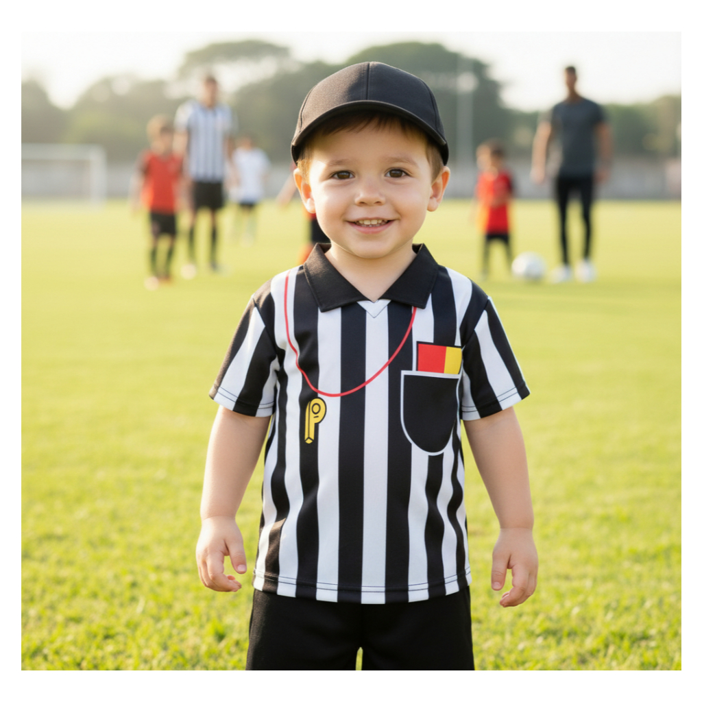 Fantasia Juiz Infantil Futebol Esporte Profissão