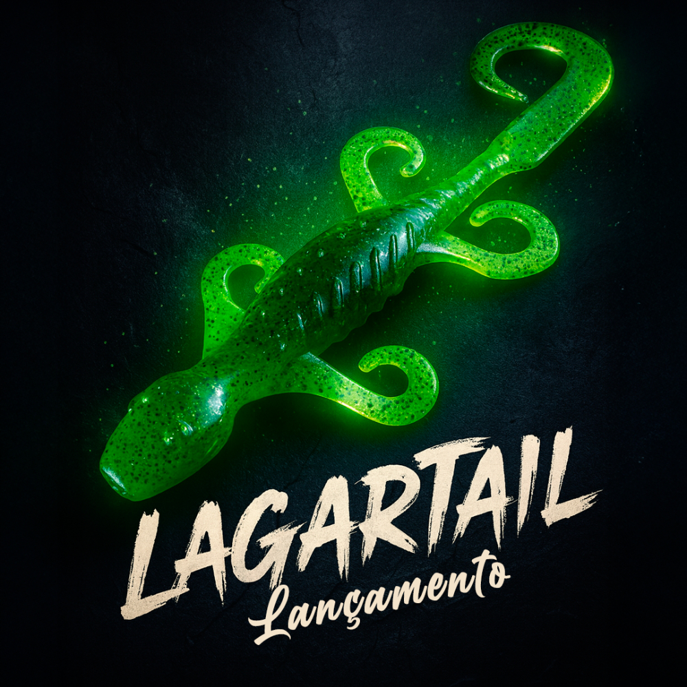 Isca Soft Lagartail Criatura Artificial Soft Bait Anti Enrosco Lagartixa Salamandra Lizard Silicone