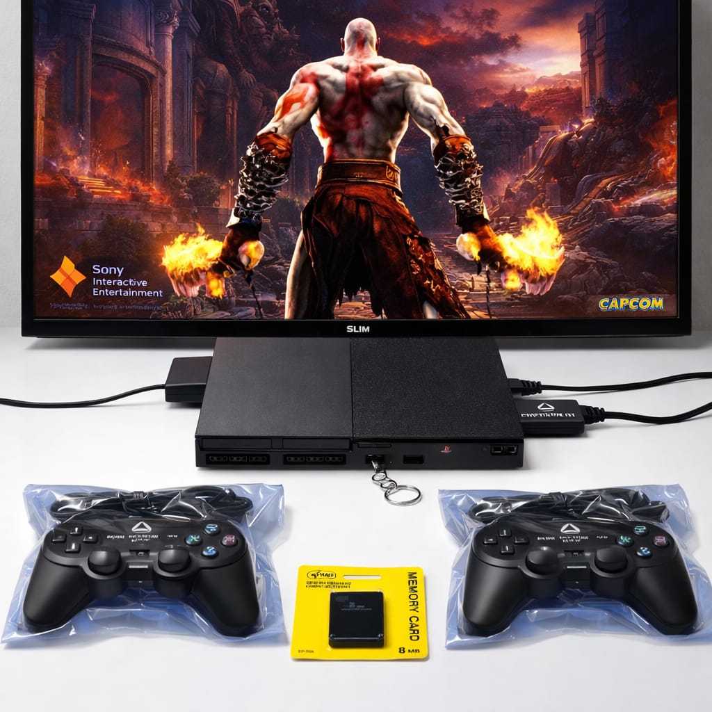 Playstation 2 Slim Opl+30 Jogos de PS2+2500 Jogos Retro no Pendraiver , Só os Melhores!!