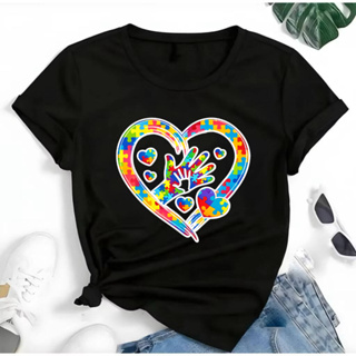 T-Shirt Feminina Estampada Autista Autismo Enquanto Existir Amor Camisa Unissex Inclusão Lançamento em Oferta na Shopee