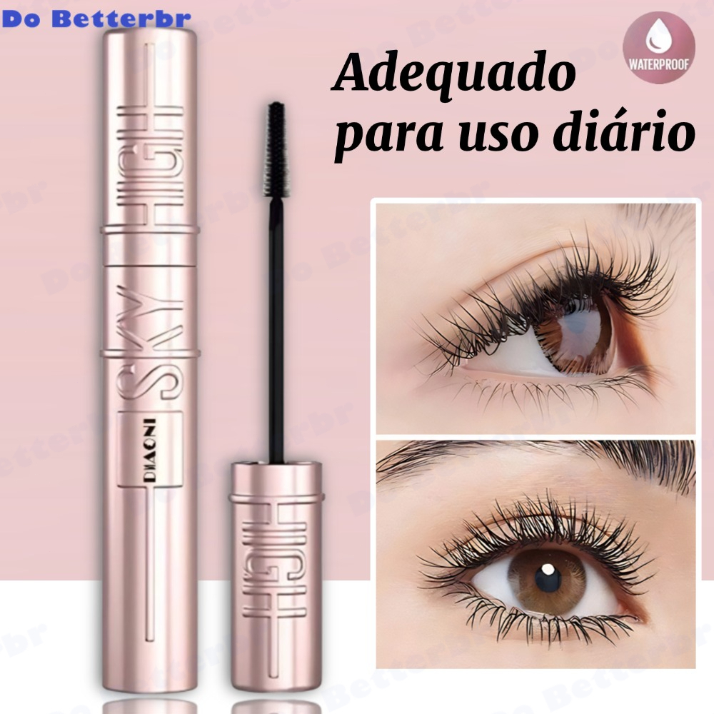 Mascara De Cilios Rimel Peel Off Alta Fixação Cabeça de escova grossa Cabeça de maquiagem barata à prova d'água em Oferta na Shopee