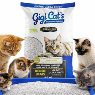areia higiênica para gatos bentonita Gigi cats nacional em Oferta na Shopee