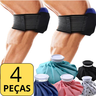 Kit Bolsa Termica e Faixa De Compressao Ajuda nas Dores Musculares 4 Pecas em Oferta na Shopee