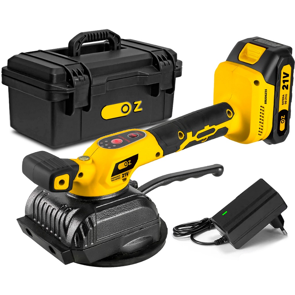 Máquina De Assentar Profissional Piso Porcelanato Com Ventosa 21v Bateria Ozline em Oferta na Shopee