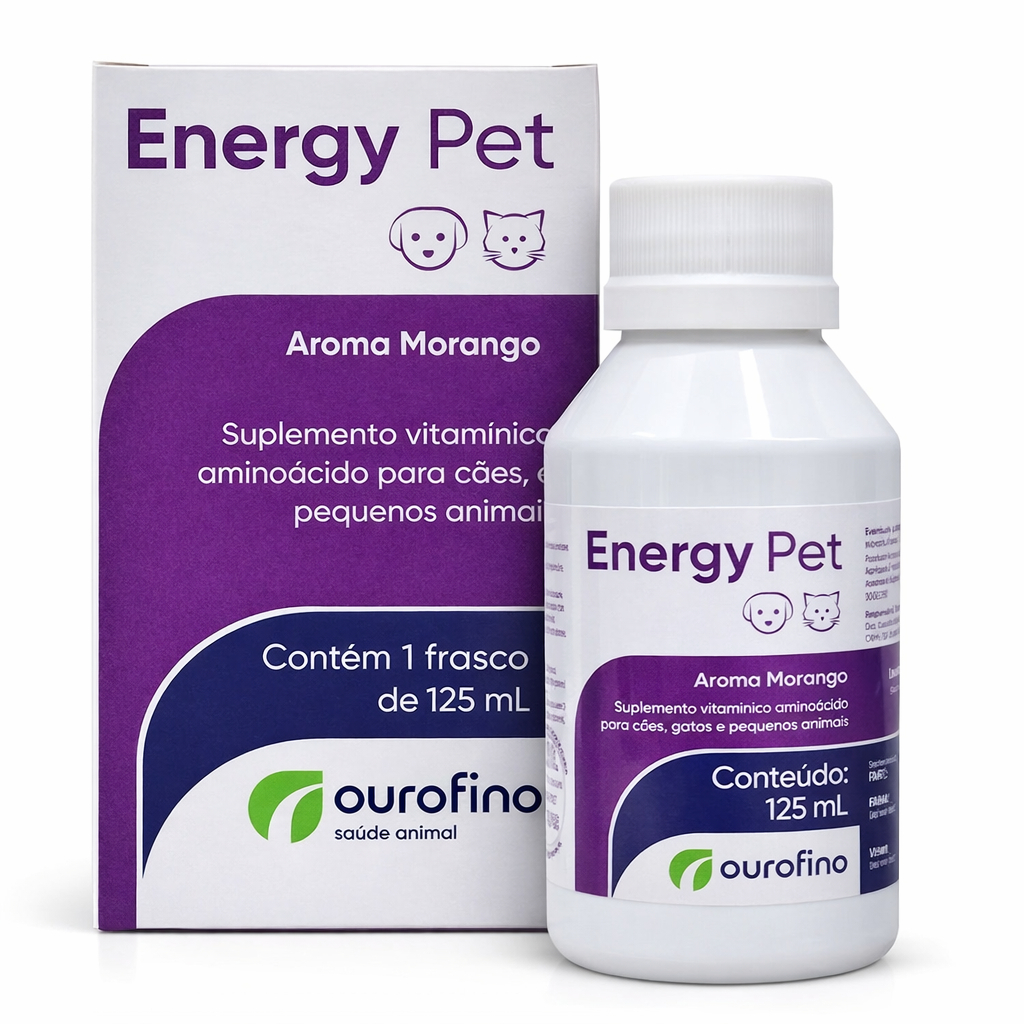 Energy Pet Suplemento Energético Pet para Cães, Gatos e Pequenos Animais