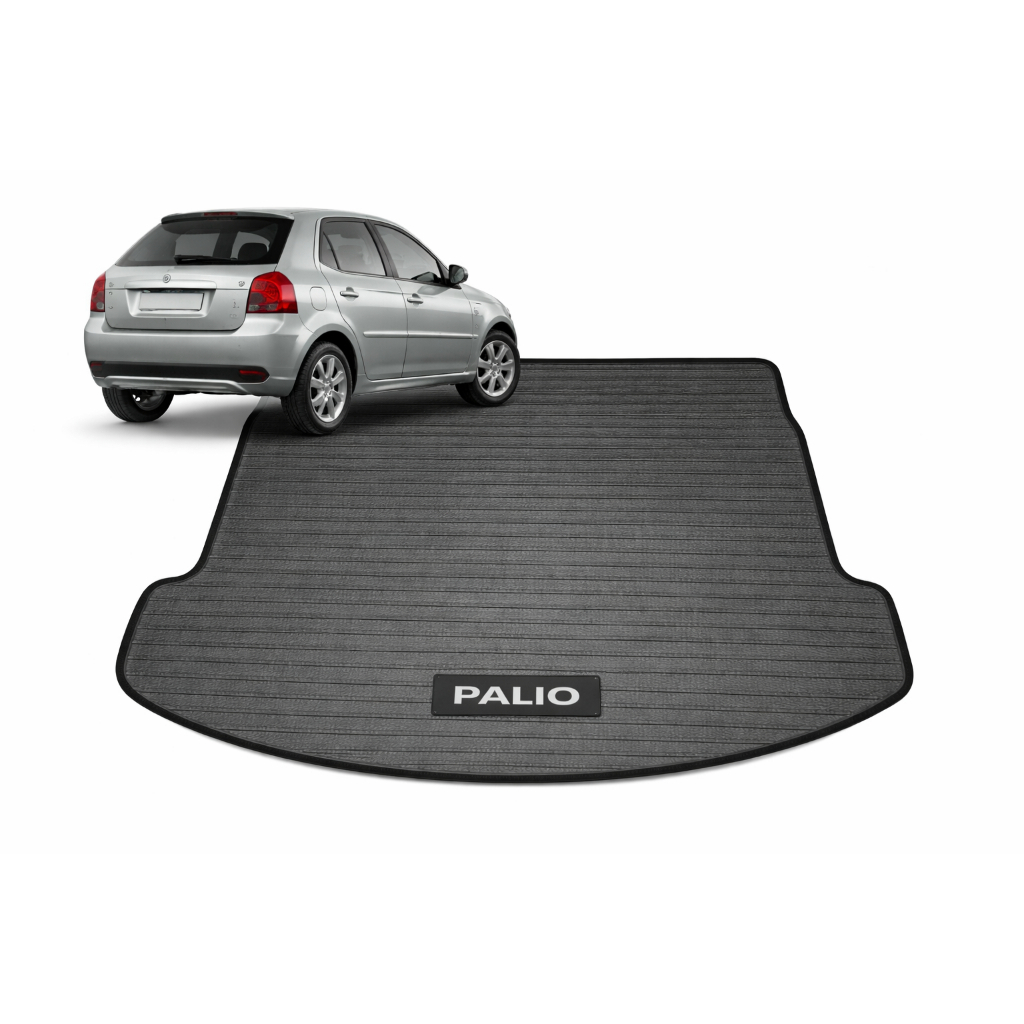 Tapete Porta Mala Flexível  Palio 2012 13 14 A 2018 2019 2020  Pvc Preto