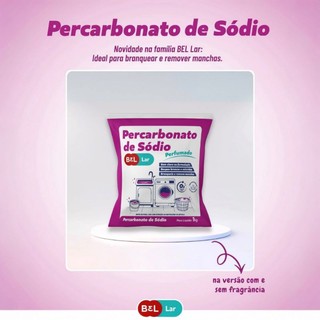 Percarbonato Original Perfumado Bel  Lar Remove Manchas Tecido Branco e Coloridos 1 kg 100% Puro Efervescente