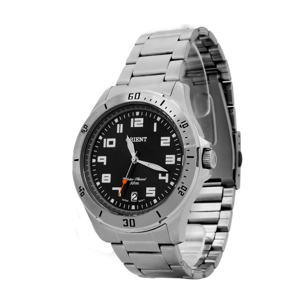 Relógio Orient Masculino Prateado Original MBSS1155AG2SX