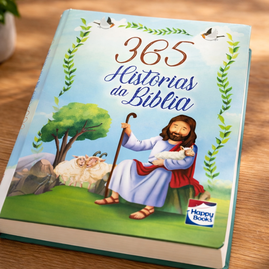 365 Histórias da Bíblia - Bíblicas para Ler - Evangelho e Ensinamentos Cristão - Happy Books