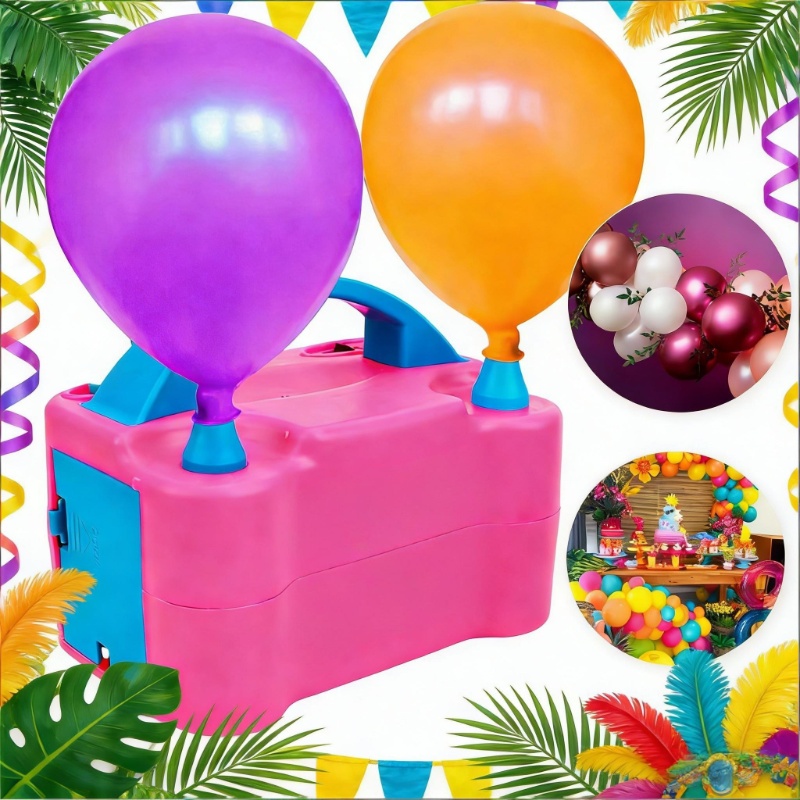 Inflador Elétrico de Balões Bexigas 110v/220v Festa Ornamentação Bomba de Encher Bola de Festas