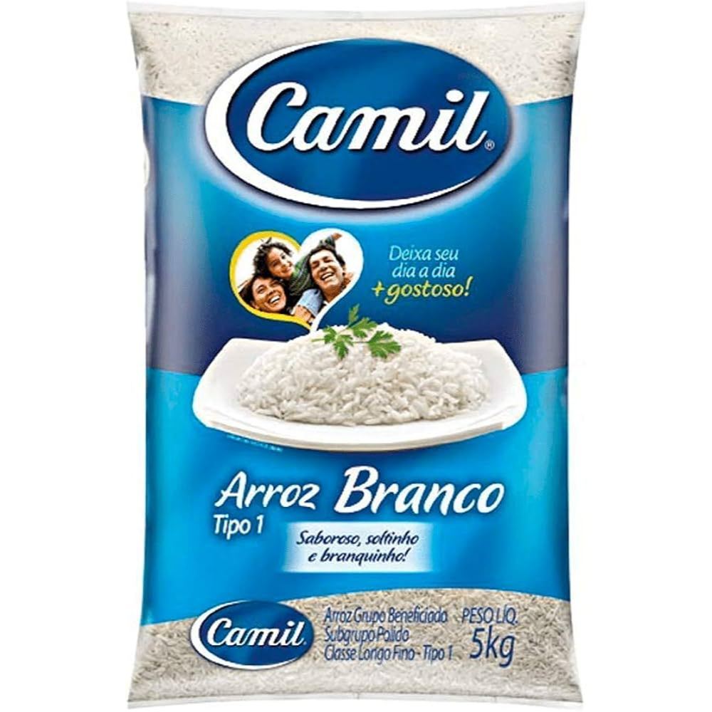 Arroz Branco Tipo 1 Camil Pacote 5 kg Arroz Branco Tipo 1 Camil Pacote 5 kg