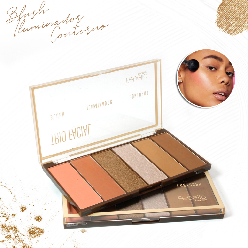 Paleta De Sombra  contornos e Iluminador em Oferta na Shopee