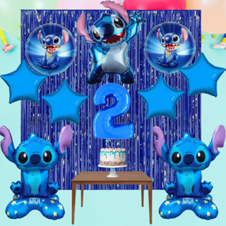 Kit Balões Festa Stitch Aniversário Completo com Balão Número Idade Decoração Tema Infantil em Oferta na Shopee