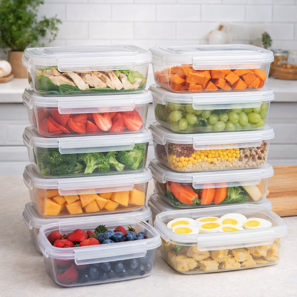 Kit Potes Marmitas Com Trava 2 Litros Alto Bpa Free Freezer E Microondas Marmita Fitness em Oferta na Shopee