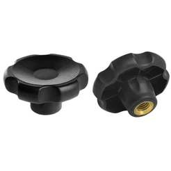 Manípulo Fêmea 5/16 UNC 18 FPP Modelo 4526 Preto Polipropileno
