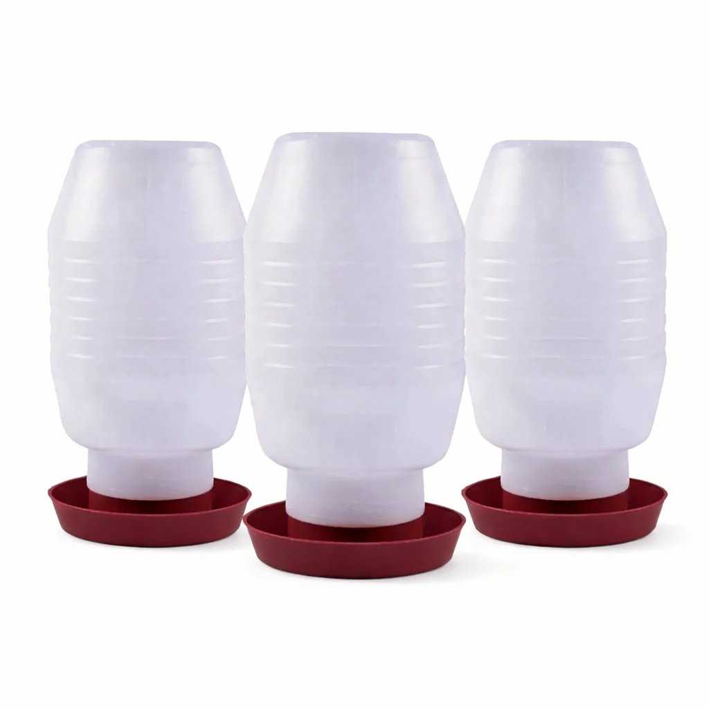 Kit 3 Bebedouro 5 Litros Para Aves Galinhas Frangos Codornas Galinheiro