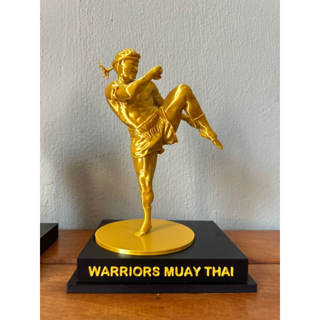Trofeu escultura muay thai brindes e premio academia de luta