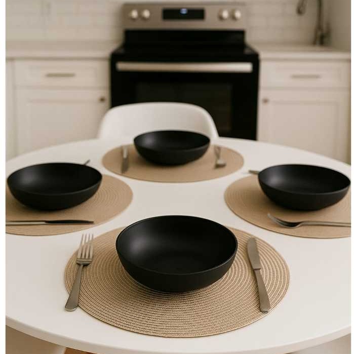 Kit de 1 a 6 Unidades de Pratos Fundos Resistentes de Plástico Reutilizável Podem ir no Micro-ondas em Oferta na Shopee